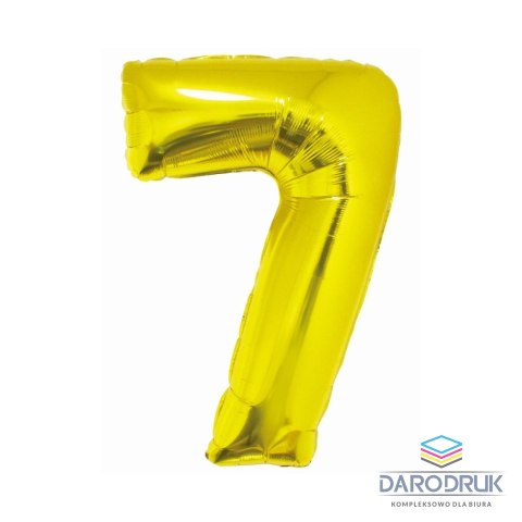 Godan Balon foliowy Smart cyfra 7 złota 76cm Godan (CH-SZL7)