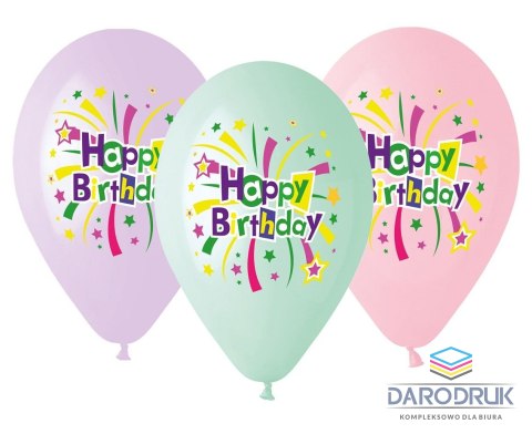 Godan Balon gumowy balony premium Hel \\ 5 szt mix 330mm 13cal Godan (gs120/751)