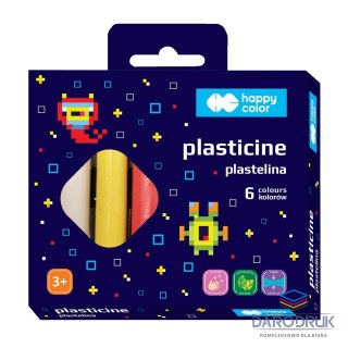 Happy Color Plastelina 6 kol. Pixi Planet mix Happy Color (HA 2110 PPK6)