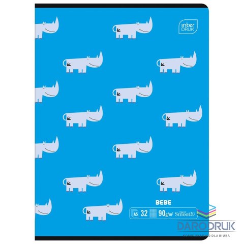 Interdruk Zeszyt A5 BEBE KIDS 32k. 90g krata Interdruk