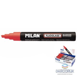 Milan Marker specjalistyczny do szyb fluo wkład czerwony 2,0-4,0mm Milan (591293012)