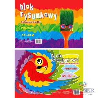 Protos Blok rysunkowy A4 kolorowy 80g 30k Protos