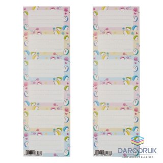 Starpak Naklejka na zeszyt Pastel 1 Starpak (495026)