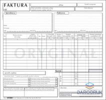 Stolgraf Druk samokopiujący 2/3 A4 faktura 2/3 A4 (1+1) uniwersalna 100k. Stolgraf (F19)