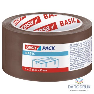 Tesa Taśma pakowa Basic 50x66 [mm x m] brązowa Tesa (58571-00000-00)