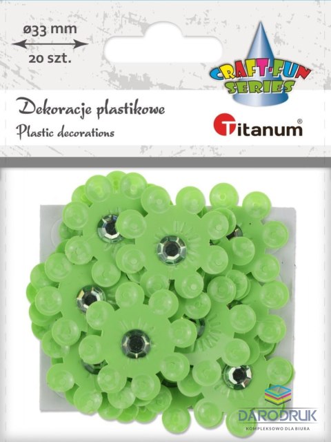 Titanum Kwiaty Craft-Fun Series samoprzylepne Titanum (2324043-green)