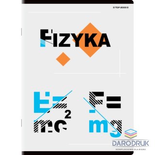 Top 2000 Brulion A5 tematyczny fizyka 80k. 70g krata Top 2000 (400132313)
