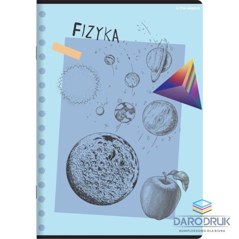 Top 2000 Zeszyt A5 fizyka mix 60k. 70g krata Top 2000 (400168954)