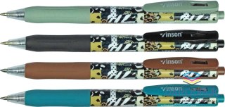 Vinson Długopis olejowy PATTERN 500 WZORY wkład niebieski 0,7mm Vinson