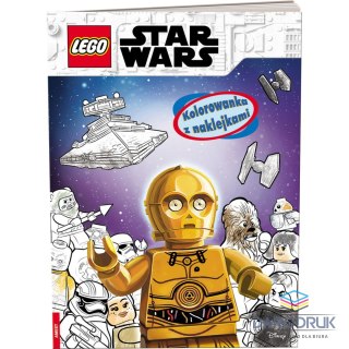 Ameet Książka dla dzieci LEGO® STAR WARS™. Kolorowanka z Naklejkami Ameet