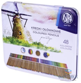 Astra Kredki ołówkowe z drewna cedrowego 48 kol. Astra