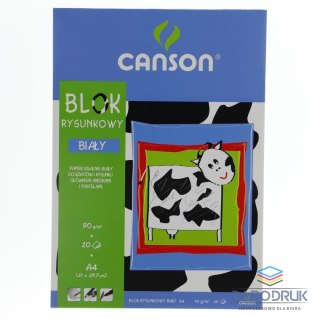 Canson Blok rysunkowy A4 biały 90g 20k Canson (100302694)