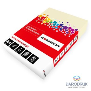 Emerson Papier kolorowy A4 6093 kość słoniowa 250k. 160g Emerson (xem416093)