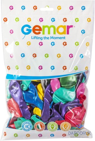 Godan Balon gumowy Metalizowane metalizowany 100 szt mix 260mm 10cal Godan