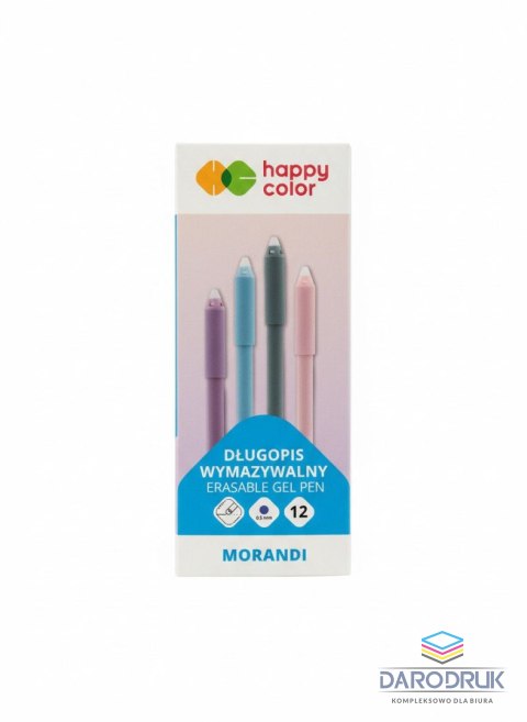 Happy Color Długopis wymazywalny Morandi, wkład niebieski 0,5mm Happy Color (HA4120 01MN-3)
