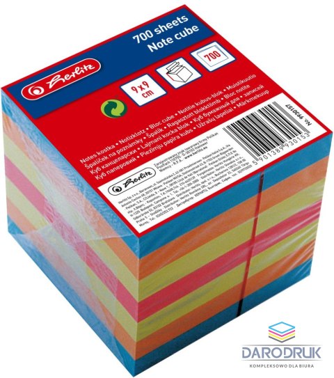 Herlitz Kostka papierowa 9930157 mix [mm:] 90x90x 90 Herlitz (300023302)