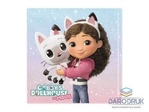 Partydeco Serwetki Koci Domek Gabi mix papier [mm:] 330x330 Partydeco (SP33-110)