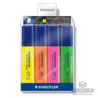 Staedtler Zakreślacz 4 kolory wkład mix 1,0-5,0mm Staedtler (364WP4h)