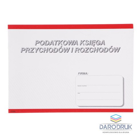 Stolgraf Druk offsetowy A4 Podatkowa księga przychodów i rozchodów A4 18k. Stolgraf (P1)