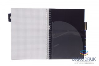 Strigo Kołozeszyt (kołonotatnik) A4 MARMUR granatowy 100k. 80g krata Strigo (PADS026)