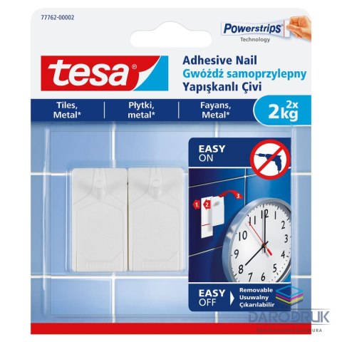 Tesa Plaster samoprzylepny gwóźdź samoprzylepny do płytek Tesa (77762)