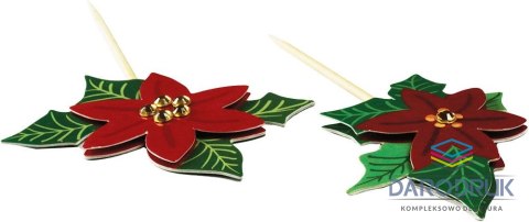 Titanum Ozdoba na piku Craft-Fun Series papierowa poinsecje xmass Titanum (4832)
