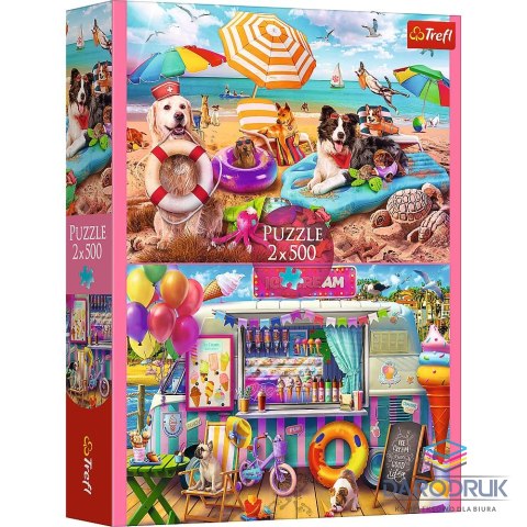Trefl Puzzle Wakacyjny czas 2x500 el. Trefl (37533)