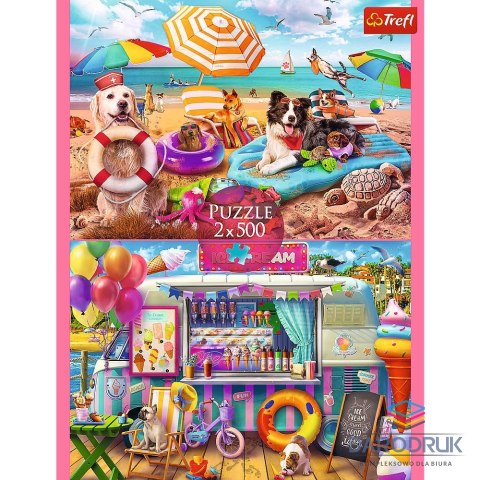 Trefl Puzzle Wakacyjny czas 2x500 el. Trefl (37533)