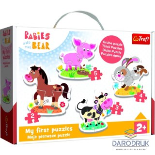 Trefl Puzzle puzzle baby classic Na farmie 18 el. Trefl (36127)