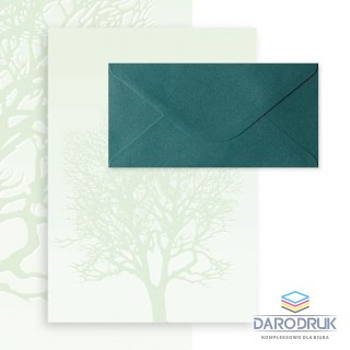 Argo Papeteria kremowa a4 drzewo 20ark+dl pearl zielony 10szt Argo (206422)