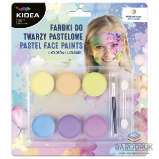 Derform Farba do malowania twarzy kidea Pastel 6 kolor. Derform (FDTP6KA)
