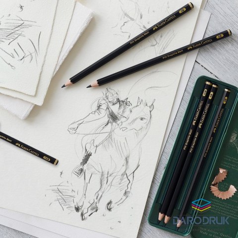 Faber Castell Ołówek artystyczny Pitt Graphite Matt 6 szt (różne) Faber Castell (115207 FC)