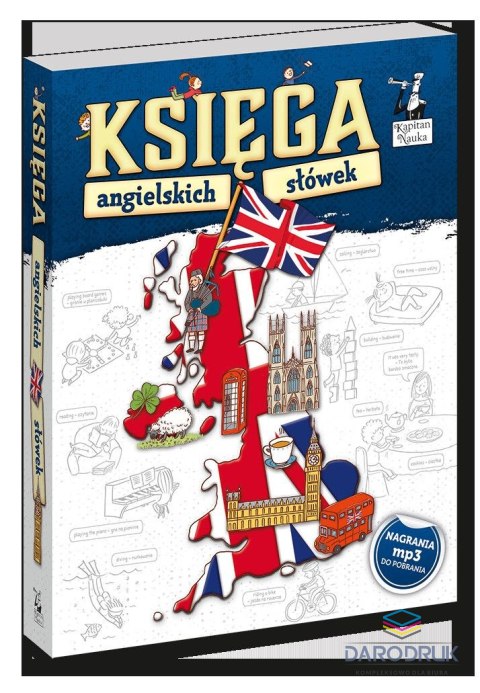 Kapitan Nauka Książeczka edukacyjna Księga angielskich słówek Kapitan Nauka (9788366053380)