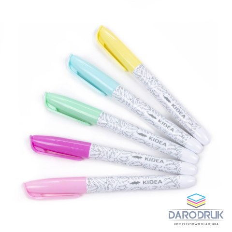 Kidea Marker specjalistyczny Pastel do tkanin wkład mix okrągła końcówka Kidea (MPOT5KA)