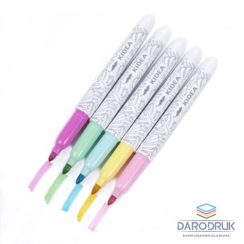 Kidea Marker specjalistyczny Pastel do tkanin wkład mix okrągła końcówka Kidea (MPOT5KA)