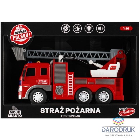 Mega Creative Samochód strażacki Moje miasto z wodą Mega Creative (522121)