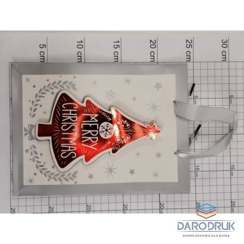 One Dollar Torba prezentowa świąteczna aplikacja 3d [mm:] 235x175x 80 One Dollar (244191)