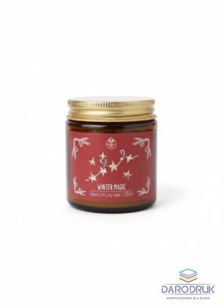 Pavoncella Świeczka ozdobna Smell me Winter Magic 120 ml czerwona Pavoncella (5906492907795)