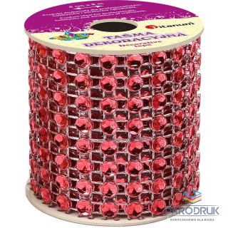 Titanum Taśma ozdobna Craft-Fun Series z kryształkami 50x2 [mm x m] czerwona Titanum (PJ512)