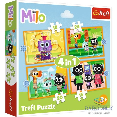 Trefl Puzzle Planeta Milo 4w1 el. Trefl (34654)