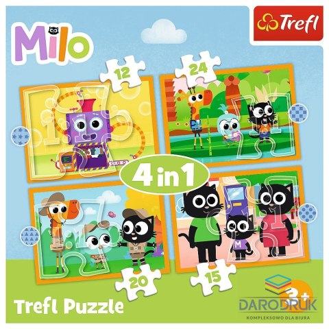 Trefl Puzzle Planeta Milo 4w1 el. Trefl (34654)