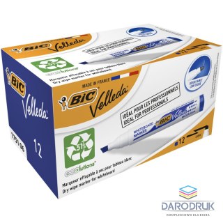 Bic Marker suchościeralny Velleda Ecolutions 1751 wkład niebieski 3,7-5,5mm ścięta końcówka Bic (904947)