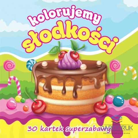 Kolorowanka Kolorujemy słodkości 3D