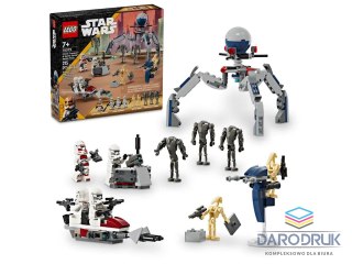 Lego Klocki konstrukcyjne Star Wars Zestaw bitewny z żołnierzem armii klonów™ i droidem bojowym™ Lego (75372)