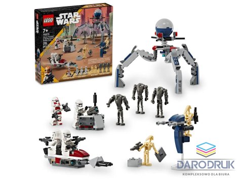 Lego Klocki konstrukcyjne Star Wars Zestaw bitewny z żołnierzem armii klonów™ i droidem bojowym™ Lego (75372)