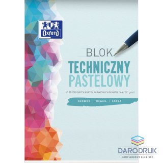 Oxford Blok techniczny Oxford A4 mix 225g 10k Oxford (400166068)