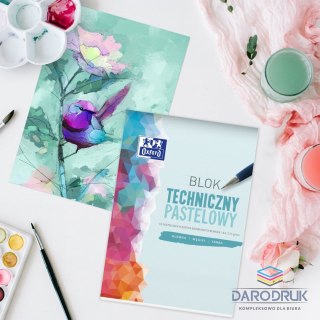 Oxford Blok techniczny Oxford A4 mix 225g 10k Oxford (400166068)
