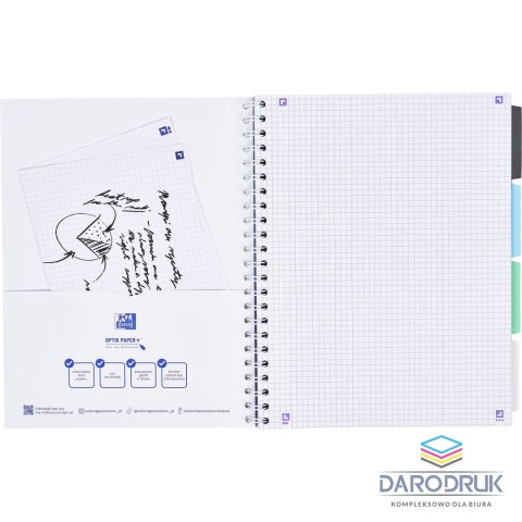 Oxford Notes (notatnik) A4 pastel 80k. krata Oxford (400182938)