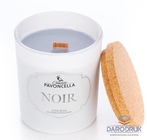 Pavoncella Świeczka ozdobna Classico Noir biała 135 g Pavoncella (5905711530172)