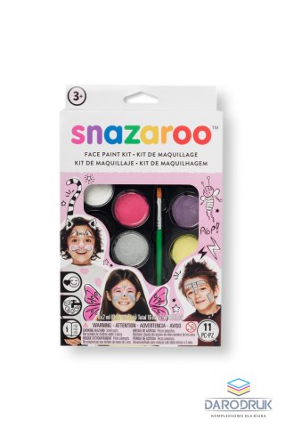 Snazaroo Farba do malowania twarzy zestaw dla dziewczynek 8 kolor. Snazaroo (1172031)